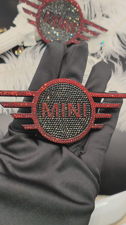 Original OEM | BMW Mini logo emblem set front+rear | with original Preciosa® crystals