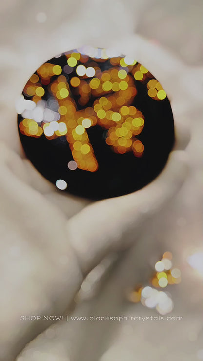 Original OEM Alfa Romeo | Logo Emblem Set vorn+hinten Schwarz/Gold | mit original Preciosa® Kristallen