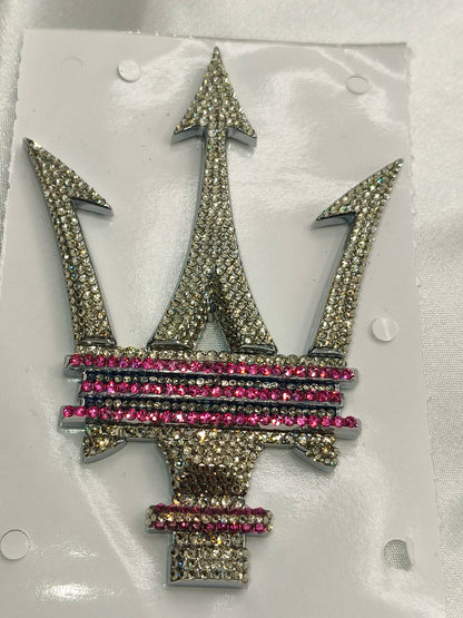 Original OEM | Maserati Logo Emblem Set links+rechts ab modell 2021 | mit original Preciosa® Kristallen