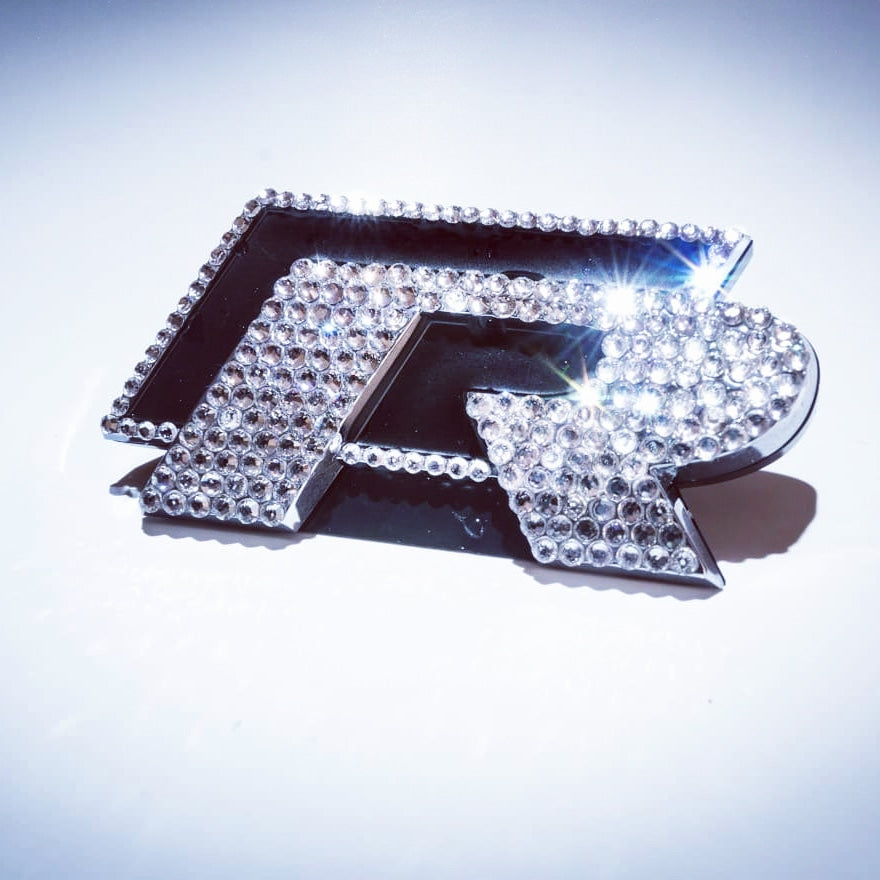 Original OEM Volkswagen | R Logo Emblem Badge with original Preciosa® Crystals | VW Accessories | VW Tuning |