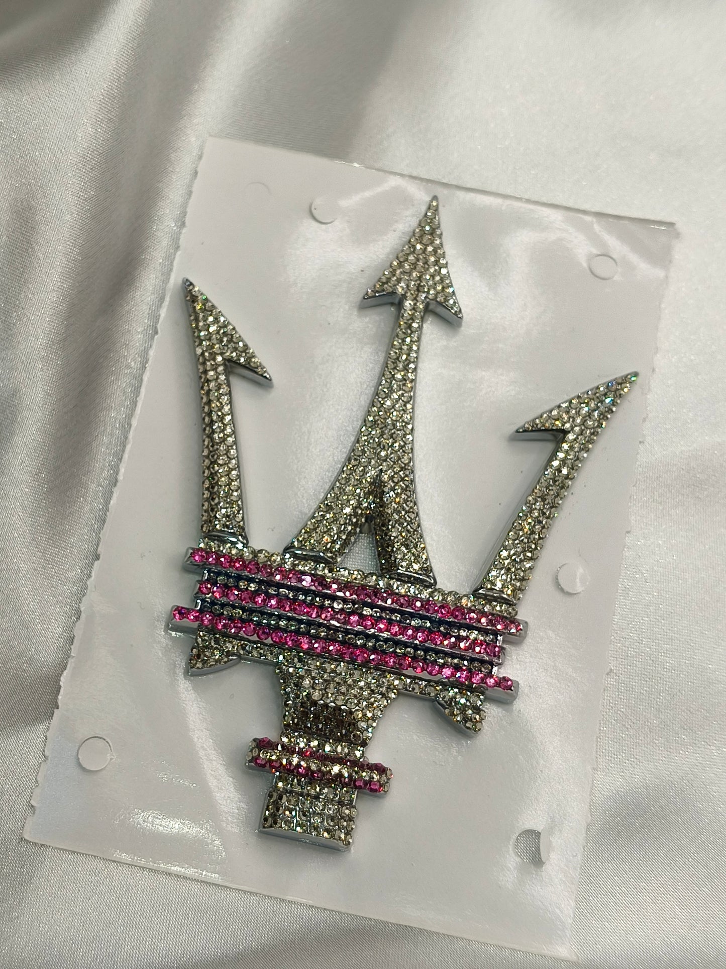 Original OEM | Maserati Logo Emblem Set links+rechts ab modell 2021 | mit original Preciosa® Kristallen