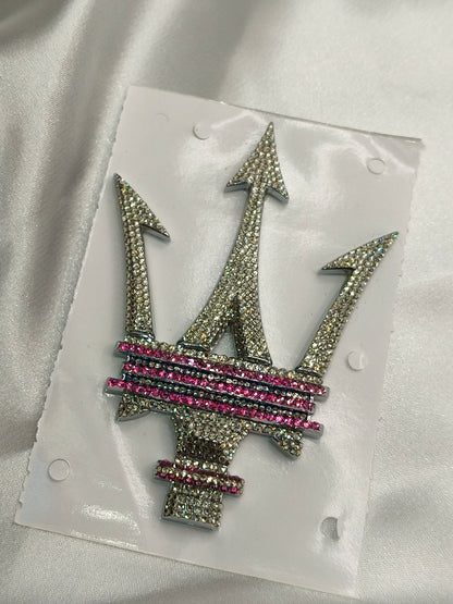 Original OEM | Maserati Logo Emblem Set links+rechts ab modell 2021 | mit original Preciosa® Kristallen