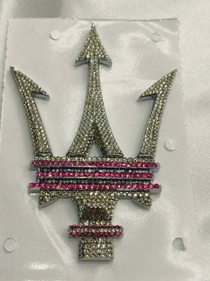 Original OEM | Maserati Logo Emblem Set links+rechts ab modell 2021 | mit original Preciosa® Kristallen