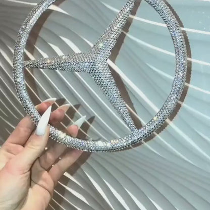 Original OEM | Mercedes-Benz Stern vorn im Grill | mit original Preciosa® Kristallen 3mm