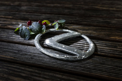 Original Lexus Logo Emblen vorne Grill original Swarovski® oder Preciosa® Veredelt - Black Saphir Crystals